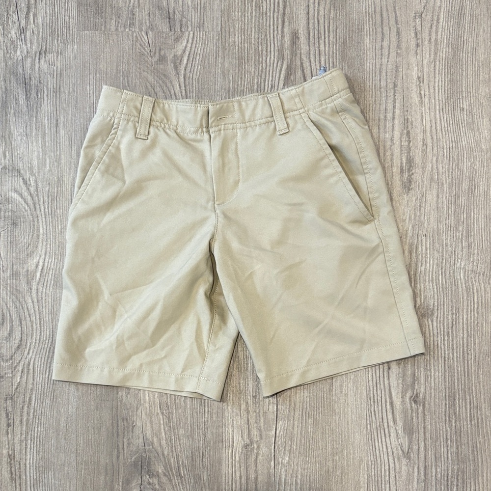 Under Armour Kids Khaki Flat Front Shorts